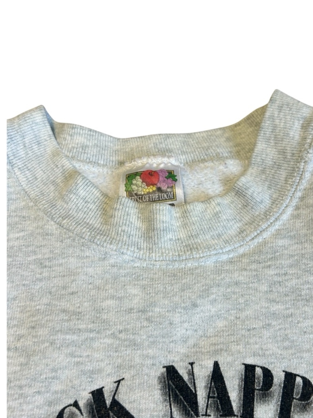 Vintage 90s Fishing Sweatshirt XL USA Fruit of the Loom Graphic - Picture 6 of 11